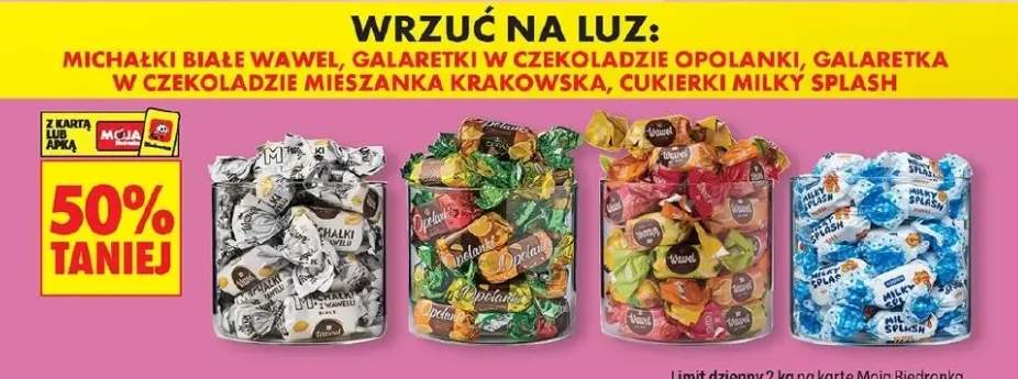 Cukierki Michałki białe Wawel