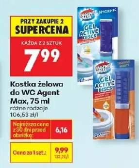 Kostka żelowa do WC Gel Active Discs, różne rodzaje