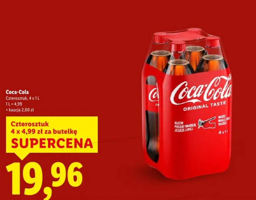 Napój gazowany czteroszutk 4x1l