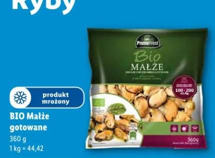 Małże bio gotowane