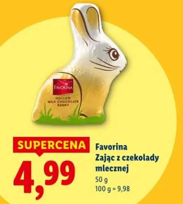 Zajączek z czekolady mlecznej