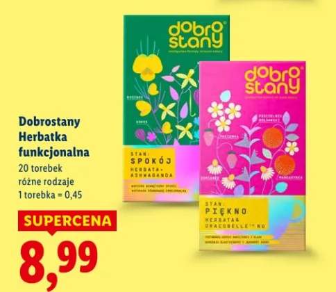 Herbatka funkcjonalna różne rodzaje