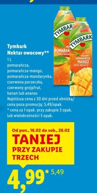 Nektar owocowy pomarańcza