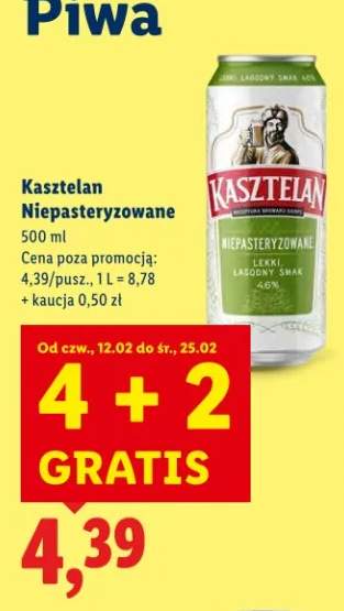 Piwo Kasztelan Niepasteryzowane