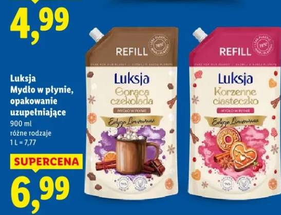 Mydło w płynie, opakowanie uzupełniające Korzenne ciasteczko