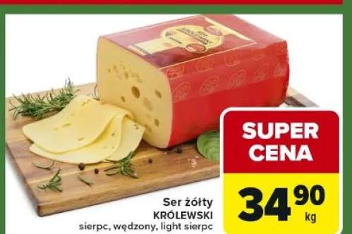Ser żółty sierpc, wędzony, light sierpc
