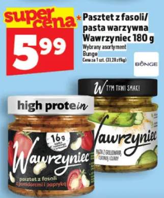 Pasztet z fasoli/pasta warzywna wawrzynie 180g