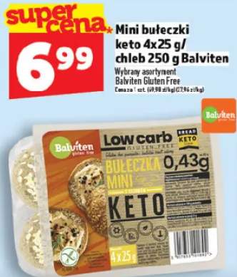 Mini bułeczki keto 4x25g/chleb 250g balviten