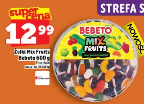 Żelki mix fruits bebeto 600g