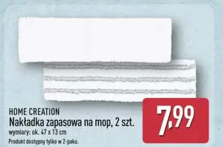 Nakładka zapasowa na mop, 2 szt.
