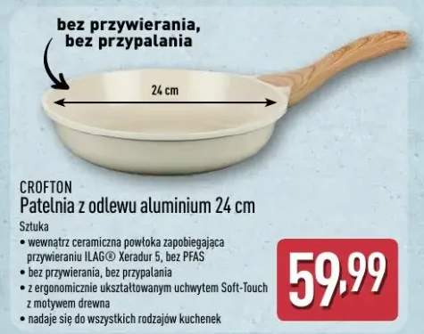 Patelnia z odlewu aluminium 24 cm