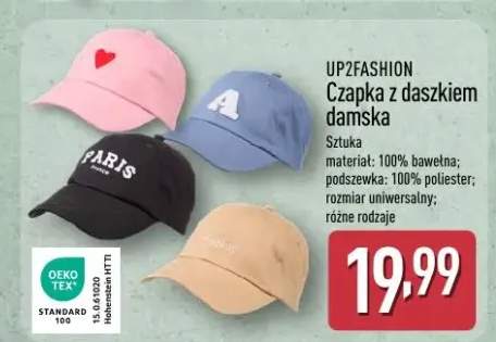 Czapka z daszkiem damska sztuka