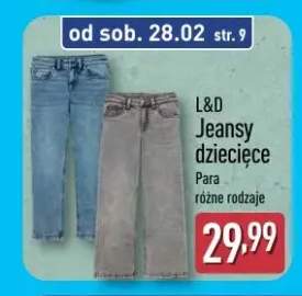 Jeansy dziecięce para