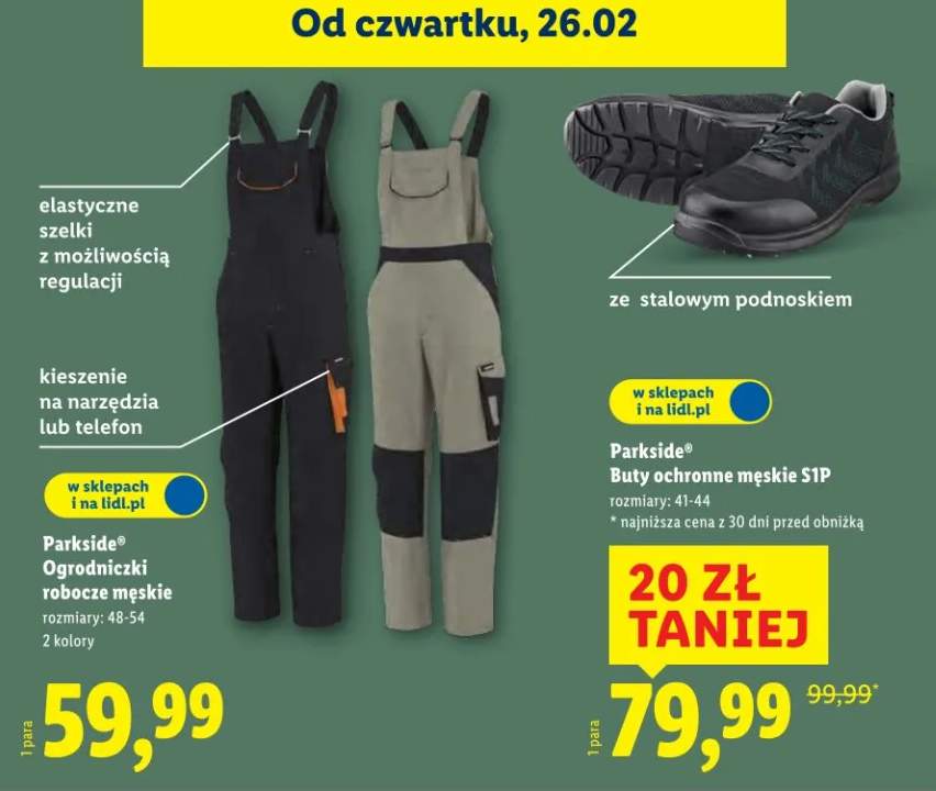 Buty ochronne męskie S1P