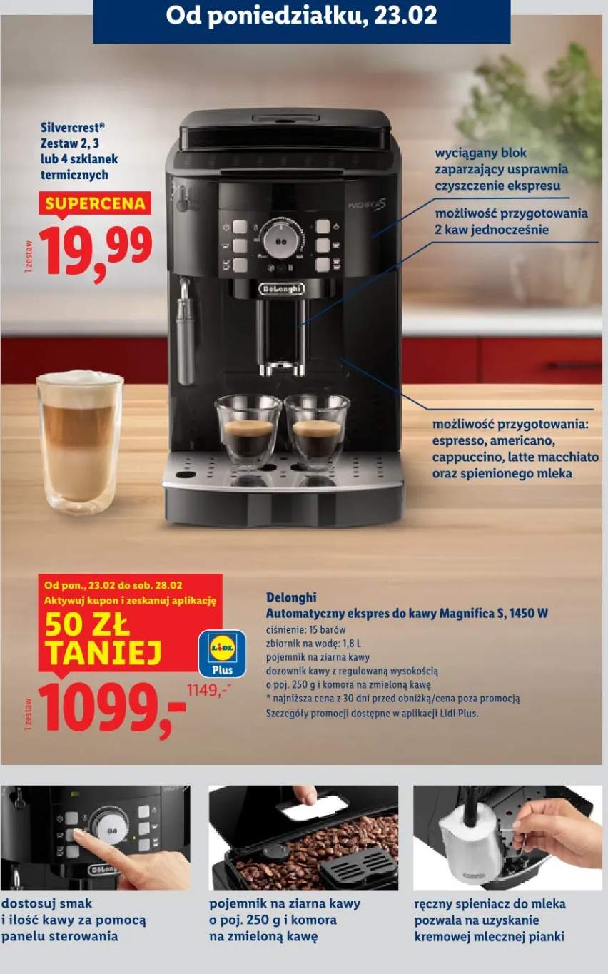 Automatyczny ekspres do kawy Magnifica S 1450W