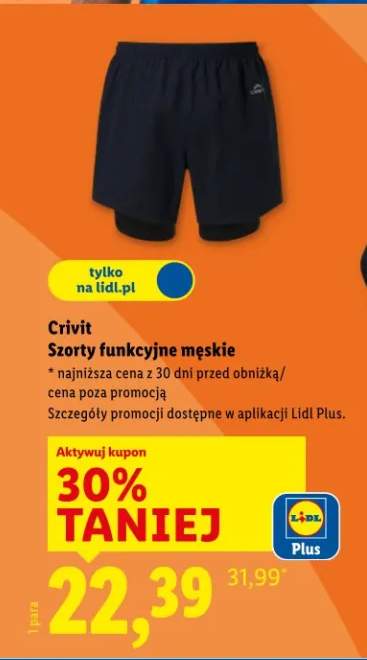 Szorty funkcyjne męskie