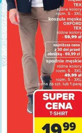 Spodnie męskie różne kolory