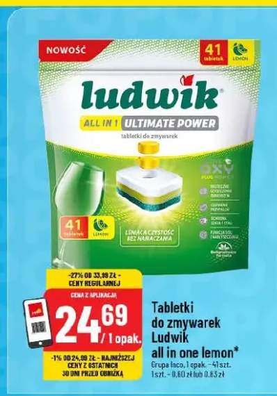 Tabletki do zmywarek Ludwik all in one lemon