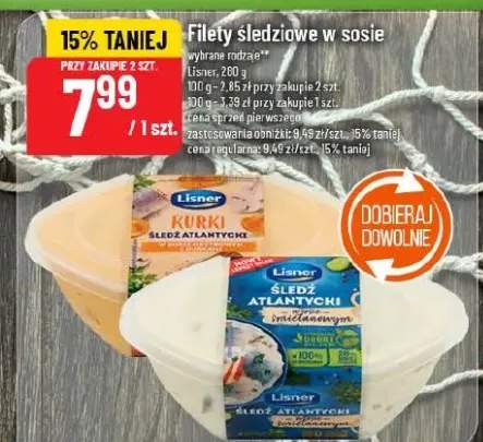 Filety śledziowe w sosie