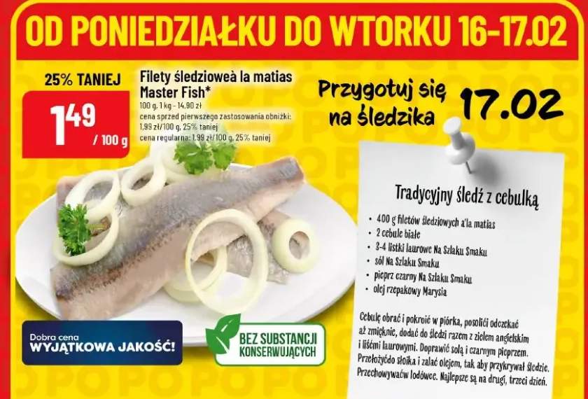 Filety śledziowe la matias