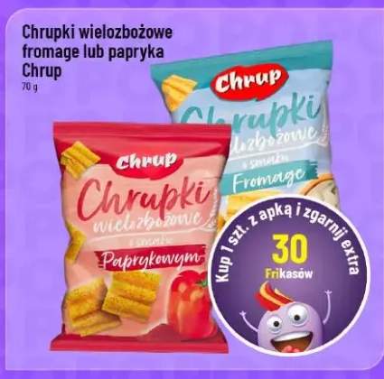 Chrupki wielozbożowe fromage lub papryka