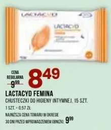 Chusteczki do higieny intymnej Lactacyd Femina