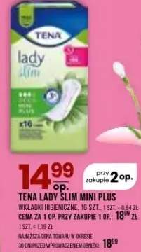 Wkładki higieniczne mini plus