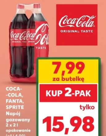Napój gazowany Coca-Cola, Fanta, Sprite