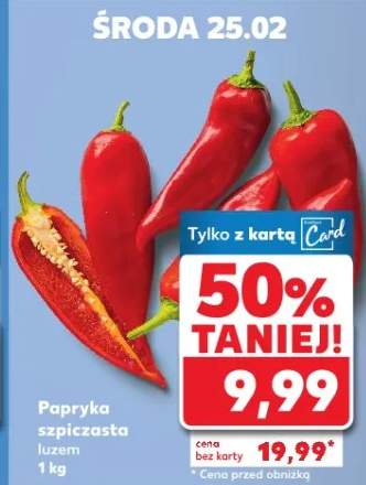 Papryka szpiczasta luzem