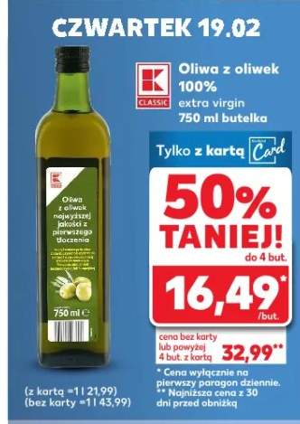 Oliwa z oliwek 100% extra virgin