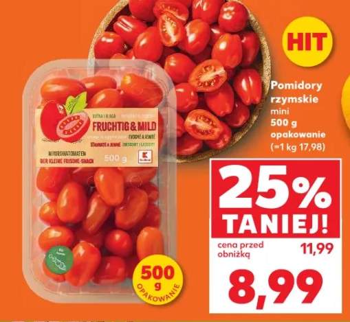 Pomidory rzymskie mini