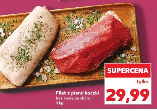 Filet z piersi kaczki bez kości, ze skórą