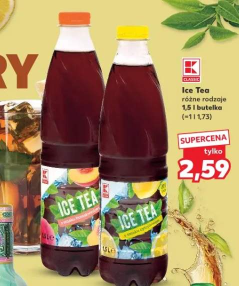Ice Tea różne rodzaje 1,5l butelka (=1l 1,73)