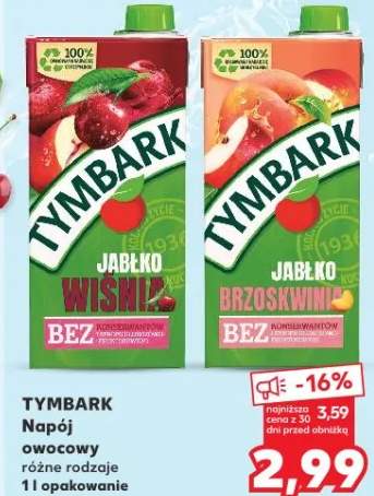 Napój owocowy różne rodzaje 1l opakowanie