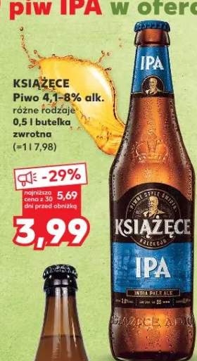 Piwo IPA Książęce India Pale Ale