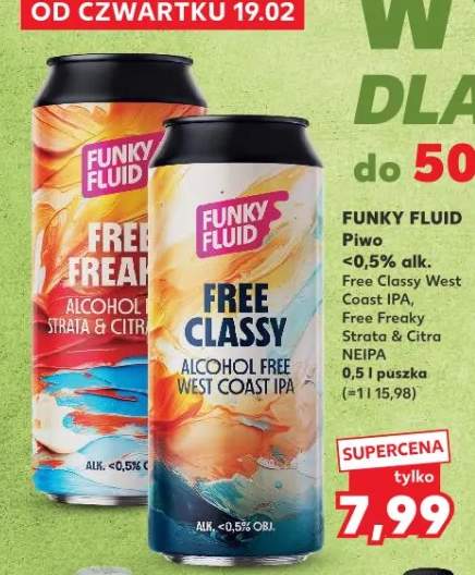 Piwo Free Freaky West Coast IPA Alcohol Free Strata & Citra NEIPA bez alkoholu