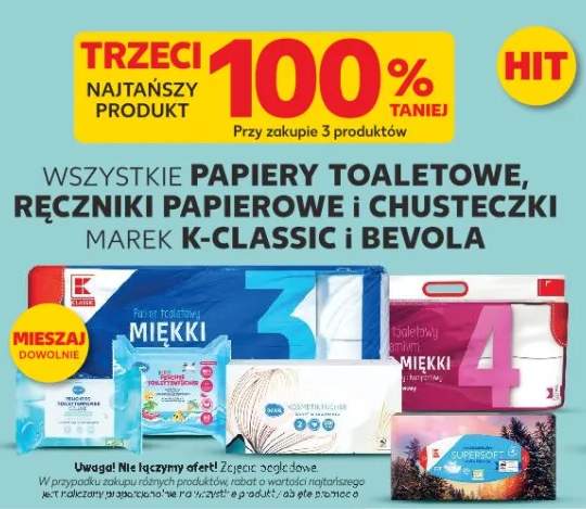 Papiery toaletowe, ręczniki papierowe i chusteczki