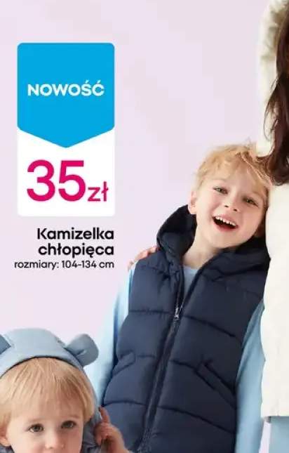 Kamizelka chłopięca r. 104-134