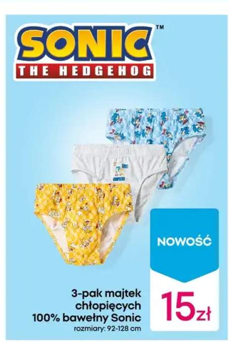 Majtki chłopięce 100% bawełny 3-pak