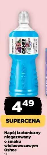 Napój izotoniczny niegazowany o smaku wieloowocowym