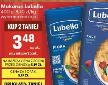 Makaron Lubella 400g, wybrane rodzaje