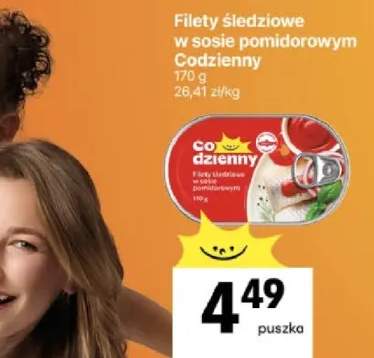 Filety śledziowe w sosie pomidorowym Codzienny