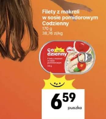 Filety z makreli w sosie pomidorowym Codzienny