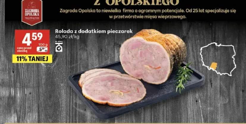 Rolada z dodatkiem pieczarek