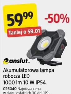 Akumulatorowa lampa robocza LED 1000 lm 10 W IP54 anslut