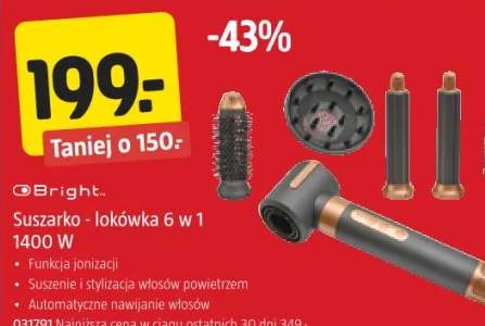 Suszarko - lokówka 6 w 1 1400 W Bright