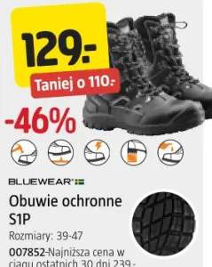 Obuwie ochronne S1P Rozmiary: 39-47 Bluewear