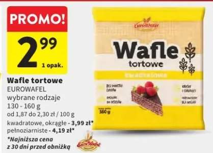 Wafle tortowe wybrane rodzaje