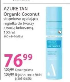 Organic Coconut stopniowo opalająca mgiełka do twarzy z wodą kokosową