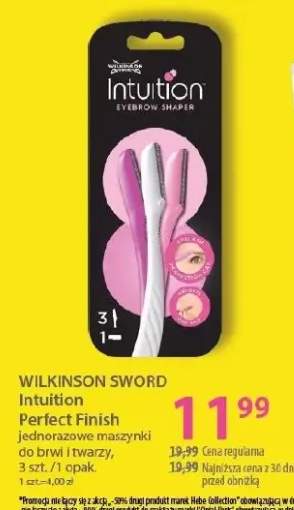 Maszynki Intuition Perfect Finish jednorazowe do brwi i twarzy